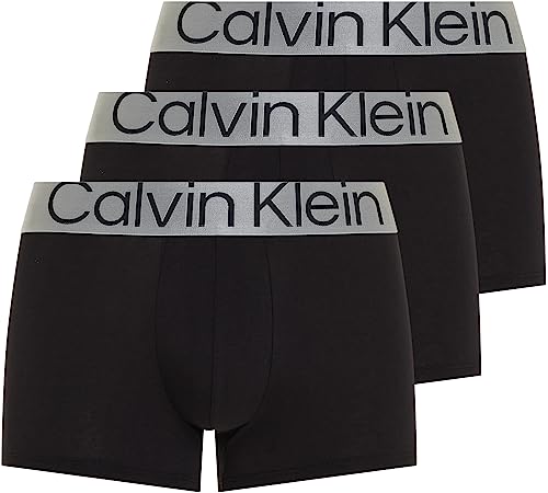 Calvin Klein Herren Boxershorts Low Rise TRUNK, 3er Pack U2664G, Ohne Eingriff, Mehrfarbig ( Schwarz ) - Small von Calvin Klein