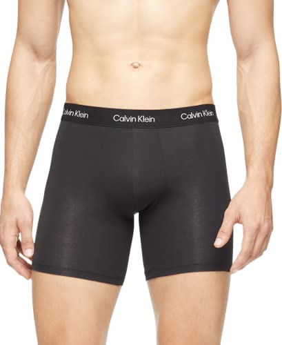 Calvin Klein Herren Ultra weiche Moderne Boxershorts Retroshorts, Schwarz, Large von Calvin Klein