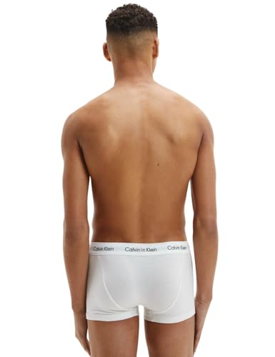 Calvin Klein Herren 3p Low Rise Trunk' Boxershorts, White/Black Logo, L (3er Pack) von Calvin Klein