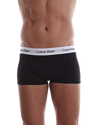 Calvin Klein Herren 3er-Pack Boxershorts Low Rise Trunk 3Pk mit Stretch, Schwarz (Black), XL von Calvin Klein