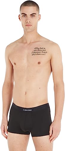 Calvin Klein Herren Boxershorts Low Rise Trunk mit Stretch, Schwarz (Black), S von Calvin Klein