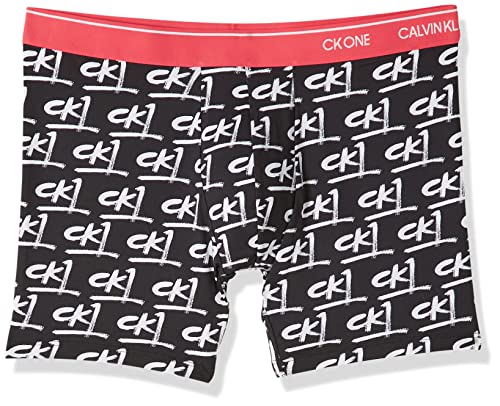 Calvin Klein Herren 000NB2226A Boxer Briefs, Schwarz (Painted Logo Print_Black), S von Calvin Klein Jeans