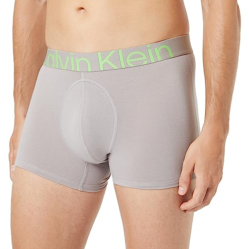 Calvin Klein Herren Boxershorts Trunk Baumwolle mit Stretch, Beige (Satelite), L von Calvin Klein