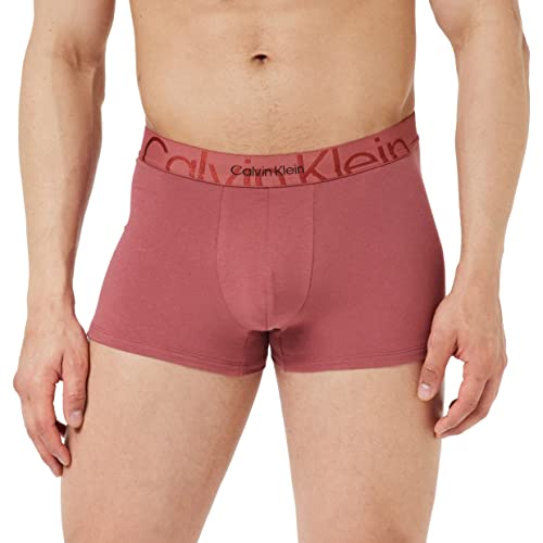 Calvin Klein Herren Boxershorts Trunk Baumwolle mit Stretch, Rot (Raspberry Blush), S von Calvin Klein