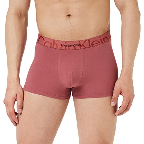Calvin Klein Herren Boxershorts Trunk Baumwolle mit Stretch, Rot (Raspberry Blush), XL von Calvin Klein