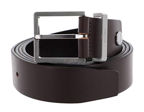 Calvin Klein Herren Gürtel Casual Belt 3.5 cm Ledergürtel, Schwarz (Black), 105 cm von Calvin Klein