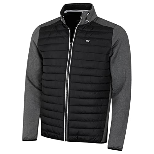 Calvin Klein Herren CK Hybrid Insulate Leichte Jacke - Charcoal/Schwarz - XXXXL von Calvin Klein