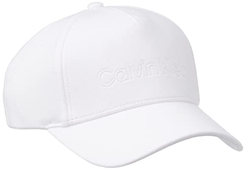 Calvin Klein Herren CK Jersey BB Cap K50K509214 Kappe, Weiß (Bright White), OS von Calvin Klein Jeans