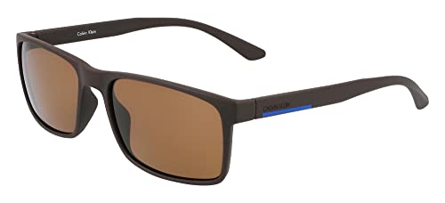 Calvin Klein Herren CK21508S Sonnenbrille, Matte Brown, Einheitsgröße von Calvin Klein