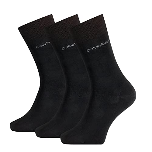 Calvin Klein Herren Classic Socken, Schwarz, Einheitsgröße (3er Pack) von Calvin Klein