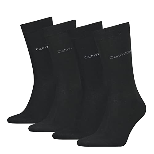Calvin Klein Herren CLSSC Sock, Black, ONE Size (4er Pack) von Calvin Klein