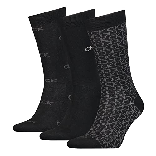 Calvin Klein Herren CLSSC Sock, Black Combo, ONE Size (3er Pack) von Calvin Klein