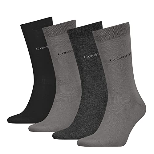 Calvin Klein Herren CLSSC Sock, Grey Combo, ONE Size (4er Pack) von Calvin Klein