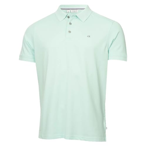 Calvin Klein Herren Campus 3 Knopf Kragen Polo Hemd - Aqua - XXL Calvin Klein Herren Campus 3 Knopf Kragen Polo Hemd - Aqua - XXL von Calvin Klein