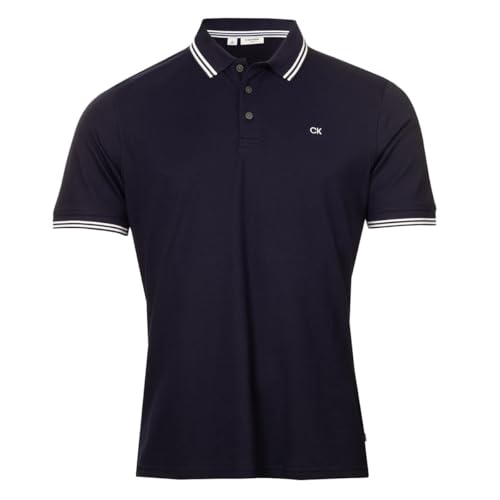 Calvin Klein Herren Campus 3 Knopf-Polo-Hemd - Navy-Spitze - S von Calvin Klein