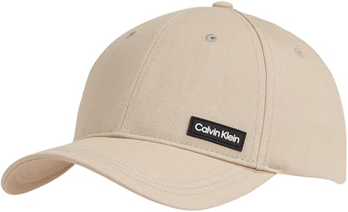 Calvin Klein Herren Cap Elevated Patch Basecap, Beige (Fresh Clay), Einheitsgröße von Calvin Klein