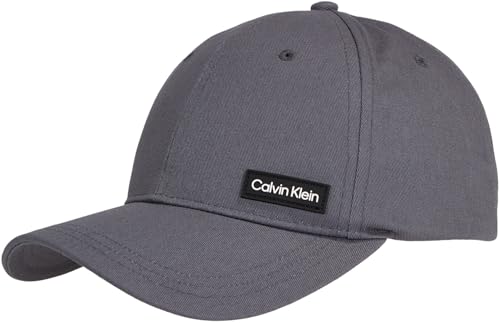 Calvin Klein Herren Cap Elevated Patch Basecap, Grau (Iron Gate), Einheitsgröße von Calvin Klein