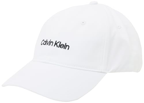 Calvin Klein Herren Cap Embroidery aus Baumwolle, Mehrfarbig (Bright White/ Black), Einheitsgröße von Calvin Klein