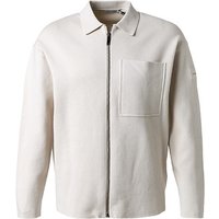 Calvin Klein Herren Cardigan beige Baumwolle unifarben von Calvin Klein