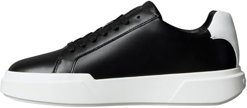 Calvin Klein Herren Cupsole Sneaker Chunky Laceup aus Leder, Schwarz (Black/Bright White), 42 von Calvin Klein