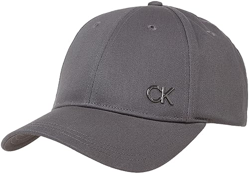 Calvin Klein Herren CK Bombed Metal BB Cap K50K510659 Kappe, Grau (Magnet), OS von Calvin Klein