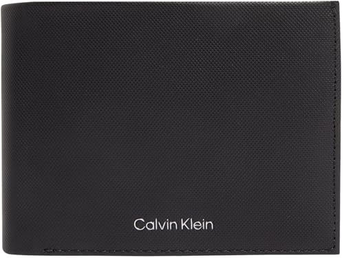 Calvin Klein Herren Geldbeutel Must Trifold aus Leder, Schwarz (Black), Einheitsgröße von Calvin Klein