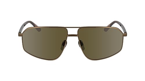 Calvin Klein Herren Ck23126s Sonnenbrille, Mattes Bernsteingold, Einheitsgröße von Calvin Klein