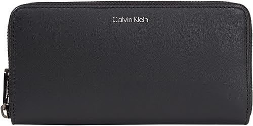Calvin Klein Ck Concise Long Zip Around Geldbörsen, Herren, Schwarz (Ck Black), Os von Calvin Klein