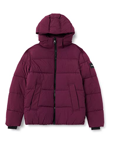 Calvin Klein Herren Crinkle Nylon Puffer Jacket K10K110336 Gepolsterte Jacken, Lila (Passion Plum), XL von Calvin Klein Jeans