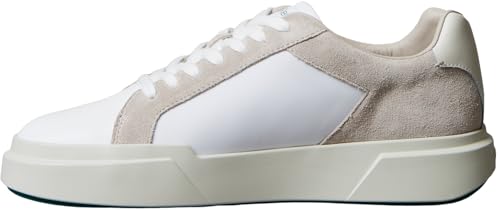 Calvin Klein Herren Cupsole Sneaker Chunky Laceup Dicke Sohle, Mehrfarbig (Chateau/Bright White/Galapagos), 47 von Calvin Klein