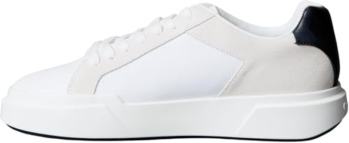 Calvin Klein Herren Cupsole Sneaker Chunky Laceup Dicke Sohle, Weiß (Bright White/Black), 42 von Calvin Klein