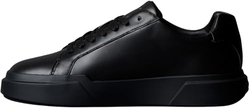 Calvin Klein Herren Cupsole Sneaker Chunky Laceup aus Leder, Schwarz (Triple Black), 47 von Calvin Klein