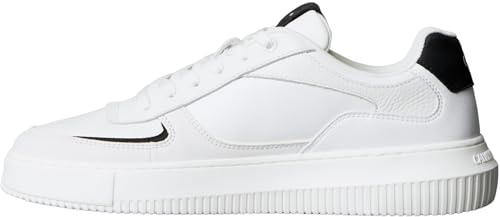 Calvin Klein Herren Cupsole Sneaker Chunky Low Dicke Sohle, Weiß (Bright White/Black), 42 von Calvin Klein