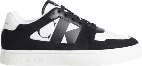 Calvin Klein Herren Cupsole Sneaker Classic Heritage Schuhe, Schwarz (Black/Bright White), 40 von Calvin Klein