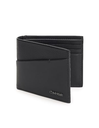 Calvin Klein Herren DIAGONAL Bifold 6CC W/Bill K50K510595 Geldbörsen, Schwarz (Ck Black) von Calvin Klein