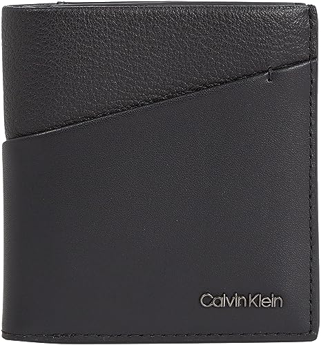 Calvin Klein Ck Diagonal Trifold 6Cc W/Coin Geldbörsen, Herren, Schwarz (Ck Black), Os von Calvin Klein