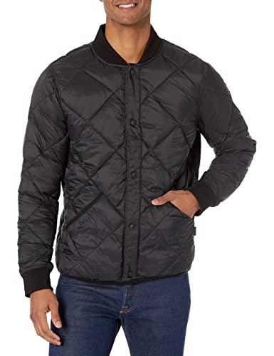Calvin Klein Herren Diamond Quilted Softshell Jacket Jacke, Wendbar, schwarz, L von Calvin Klein