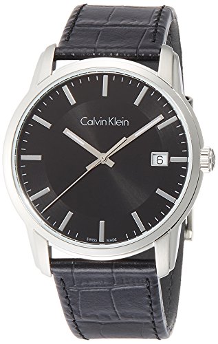 Calvin Klein Herren Digital Quarz Uhr mit Leder Armband K5S311C1 von Calvin Klein