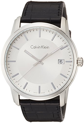 Calvin Klein Herren Digital Quarz Uhr mit Leder Armband K5S311C6 von Calvin Klein