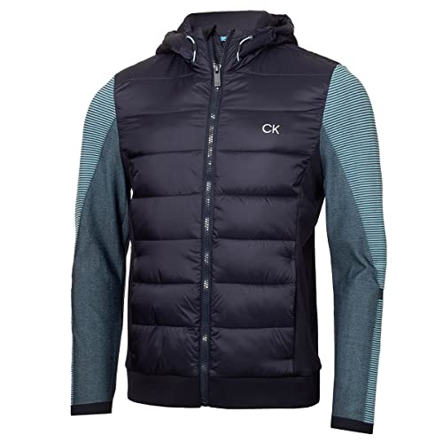 Calvin Klein Herren Dynamo Kapuze Stretch Stoff Golfjacke - Marine - M von Calvin Klein