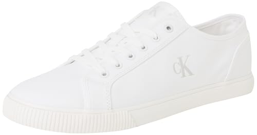 Calvin Klein Herren ESS Vulc Mg Canvas Ym0Ym01209 Low Top, White (Triple Bright White), 43 EU von Calvin Klein