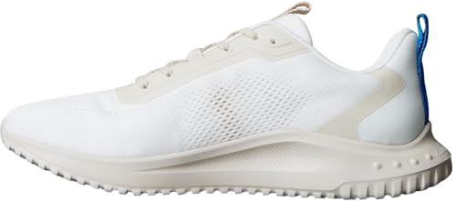 Calvin Klein Herren Runner Sneaker Eva Mix mit Mesh, Weiß (White/Eggshell/Indigo Blue), 44 von Calvin Klein
