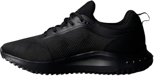 Calvin Klein Herren Runner Sneaker Eva Sock Mix mit Schnürsenkeln, Schwarz (Triple Black), 47 von Calvin Klein