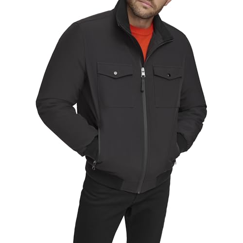 Calvin Klein Herren Everyday Essential Wasserabweisende Stretchjacke Jacke, Schwarz, M von Calvin Klein