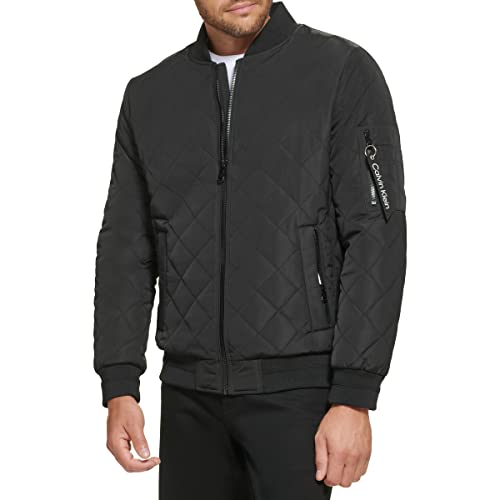 Calvin Klein Herren Flight Jacket Jacke, Ultra Black, XXL von Calvin Klein