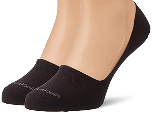 Calvin Klein Herren Footie Socken, Schwarz, 39/42 (2er Pack) von Calvin Klein