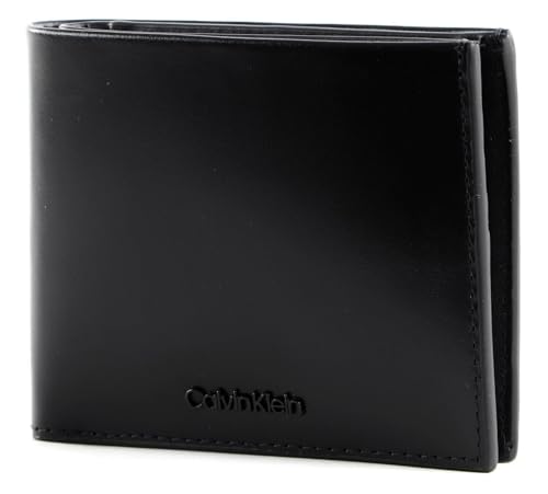 Calvin Klein Herren Geldbeutel Ck Median Bifold 5 CC Coin Klein, Schwarz (Ck Black), Einheitsgröße von Calvin Klein
