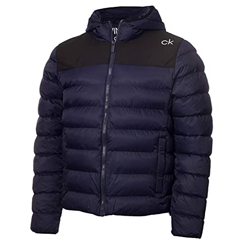 Calvin Klein Herren Gepolsterte wasserabweisende Jacke - Marine/Schwarz - XXXL von Calvin Klein