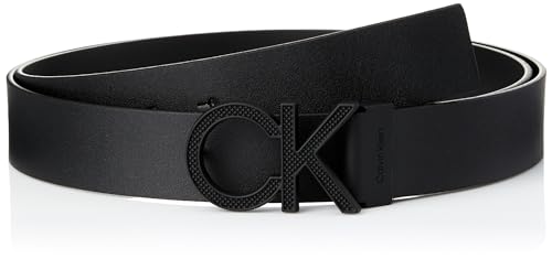 Calvin Klein Herren Gürtel Adj Ck Pique Metal 35mm Ledergürtel, Schwarz (Ck Black), 115 von Calvin Klein