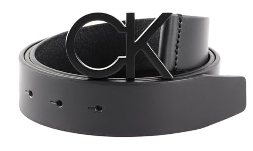 Calvin Klein Herren Gürtel Ck Buckle Belt Ledergürtel, Schwarz (Black), 90 cm von Calvin Klein